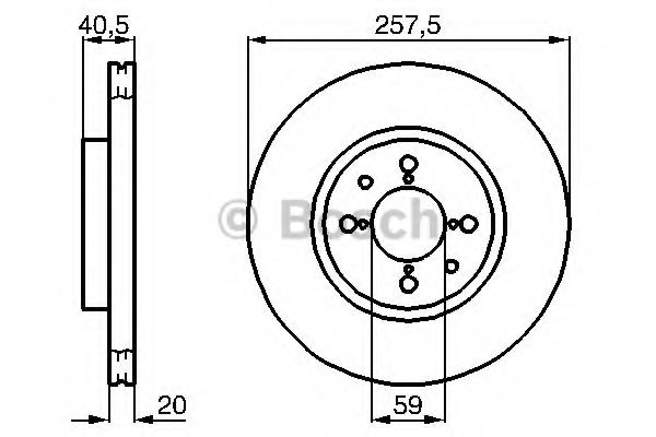 BOSCH Brake Disc 10106132 - BOSCH