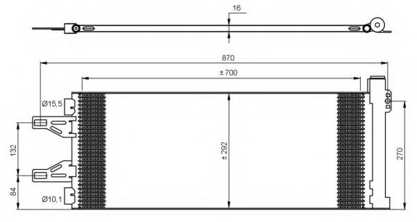 NRF Condenser, air conditioning 11542175 - NRF