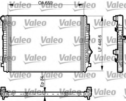 VALEO Radiator, engine cooling 11186625 - VALEO