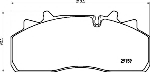 TEXTAR Brake Pad Set, disc brake 12160479 - TEXTAR