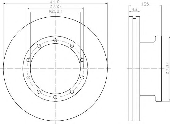 TEXTAR Brake Disc 12618377 - TEXTAR
