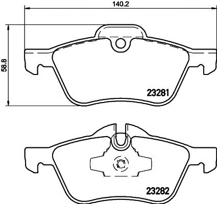 TEXTAR Brake Pad Set, disc brake 11422806 - TEXTAR