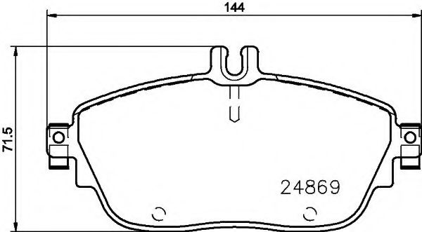 TEXTAR Brake Pad Set, disc brake 11734354 - TEXTAR