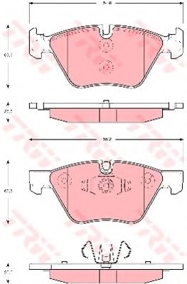 TRW Brake Pad Set, disc brake 10705244 - TRW