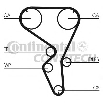 CONTINENTAL CTAM Water Pump & Timing Belt Set 10837475 - CONTINENTAL CTAM