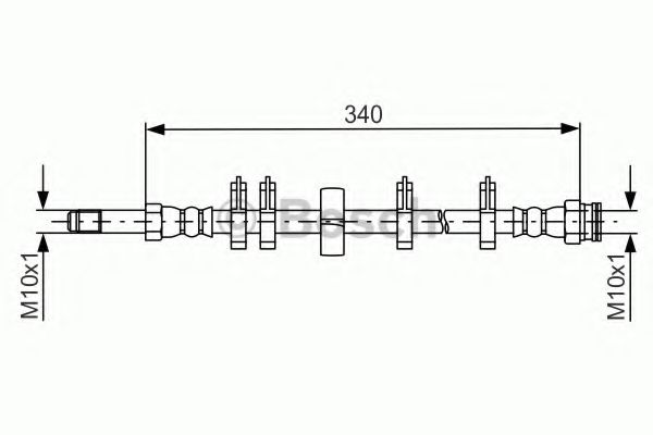 BOSCH Brake Hose 11611235 - BOSCH