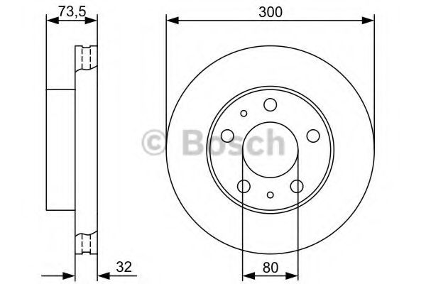 BOSCH Brake Disc 10393199 - BOSCH
