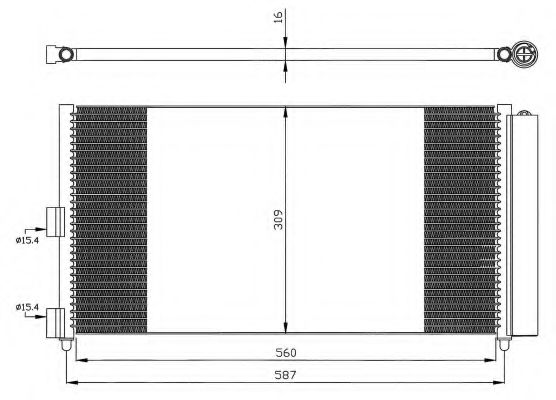 NRF Condenser, air conditioning 11541961 - NRF