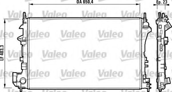 VALEO Radiator, engine cooling 10146914 - VALEO