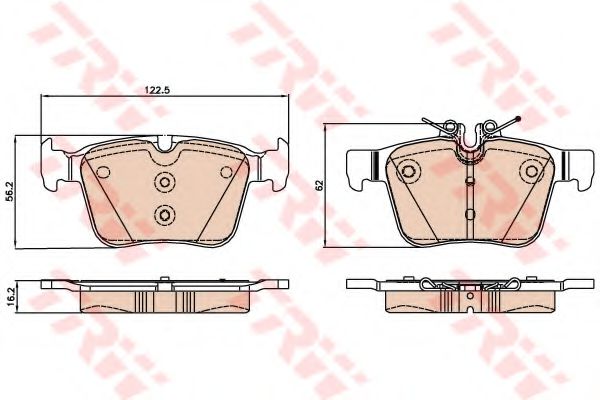 TRW Brake Pad Set, disc brake 11477305 - TRW