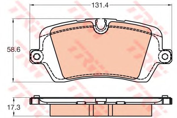 TRW Brake Pad Set, disc brake 11110598 - TRW
