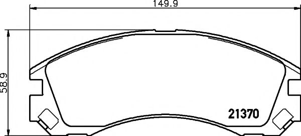TEXTAR Brake Pad Set, disc brake 11422609 - TEXTAR