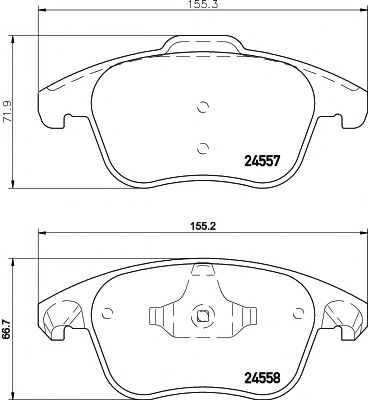 TEXTAR Brake Pad Set, disc brake 12420994 - TEXTAR