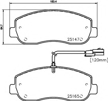 TEXTAR Brake Pad Set, disc brake 11423149 - TEXTAR