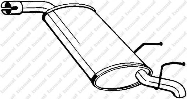 BOSAL End Silencer 11650446 - BOSAL