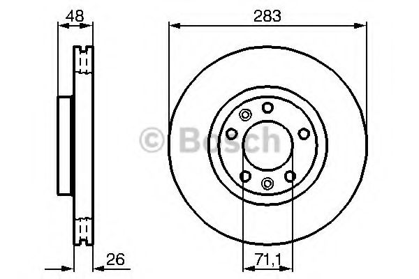 BOSCH Brake Disc 10106531 - BOSCH
