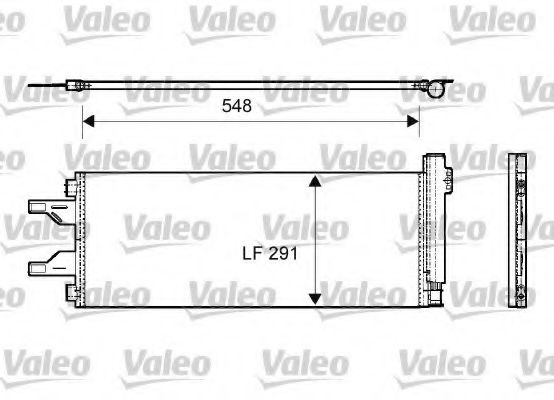 VALEO Condenser, air conditioning 10150622 - VALEO