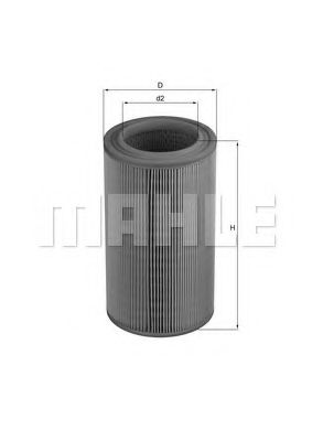MAHLE Air Filter 11664357 - MAHLE