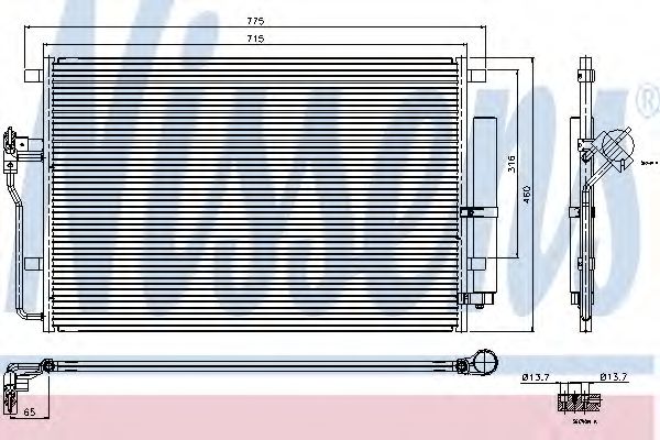 NISSENS Condenser, air conditioning 10374126 - NISSENS