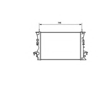 NRF Radiator, engine cooling 11426169 - NRF