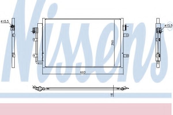 NISSENS Condenser, air conditioning 11625874 - NISSENS