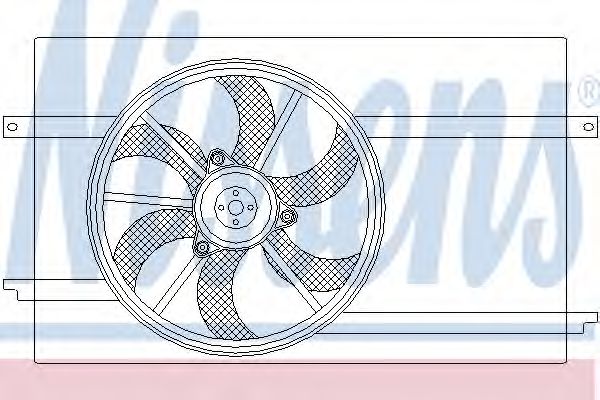 NISSENS Fan, radiator 10372862 - NISSENS