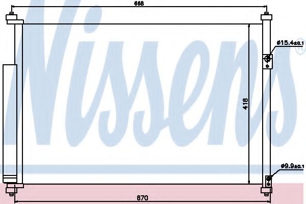 NISSENS Condenser, air conditioning 10373245 - NISSENS