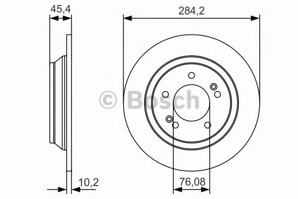 BOSCH Brake Disc 11610658 - BOSCH