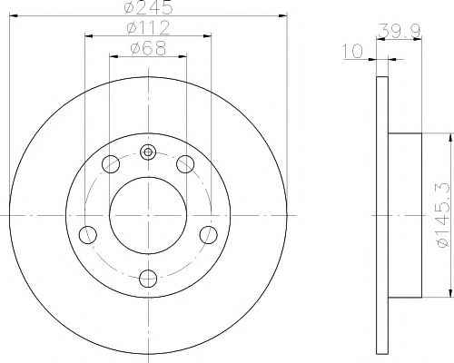 TEXTAR Brake Disc 11423452 - TEXTAR