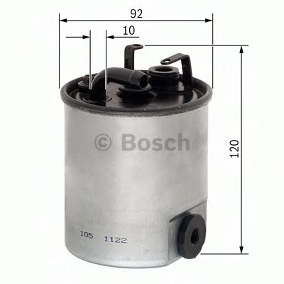 BOSCH Fuel filter 10181348 - BOSCH