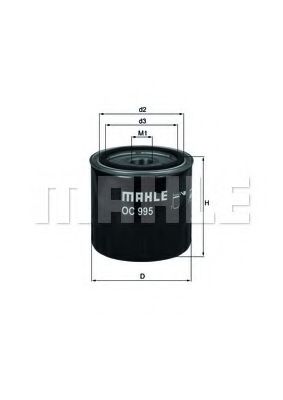MAHLE Oil Filter 11664931 - MAHLE
