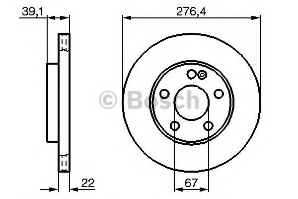 BOSCH Brake Disc 10179030 - BOSCH