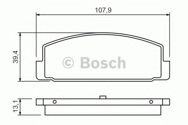 BOSCH Brake Pad Set, disc brake 10104890 - BOSCH