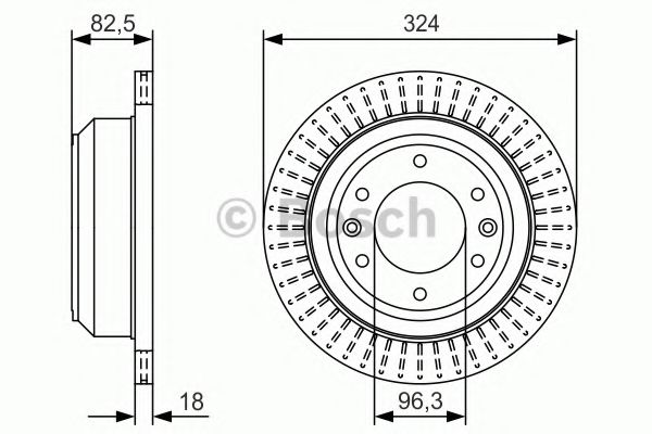 BOSCH Brake Disc 11468491 - BOSCH