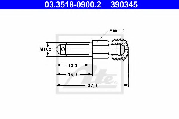 ATE Breather Screw/Valve 10121689 - ATE