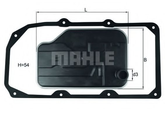 MAHLE Hydraulic Filter, automatic transmi 11474382 - MAHLE