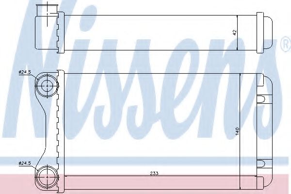 NISSENS Heat Exchanger, interior heating 10371902 - NISSENS