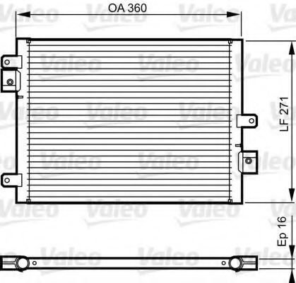 VALEO Condenser, air conditioning 11189372 - VALEO