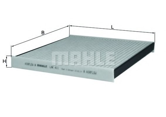MAHLE Filter, interior air 11082498 - MAHLE