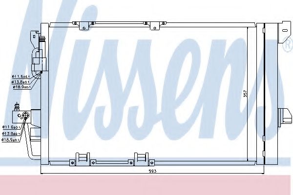NISSENS Condenser, air conditioning 10373891 - NISSENS