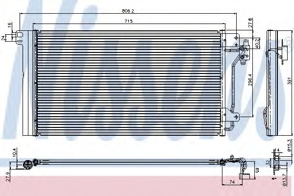NISSENS Condenser, air conditioning 10373848 - NISSENS