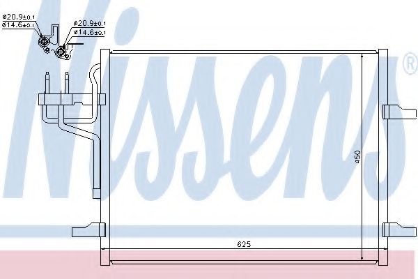 NISSENS Condenser, air conditioning 10373361 - NISSENS