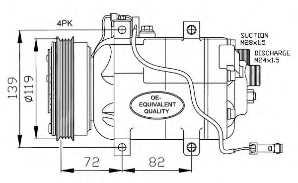NRF Compressor, air conditioning 11540984 - NRF