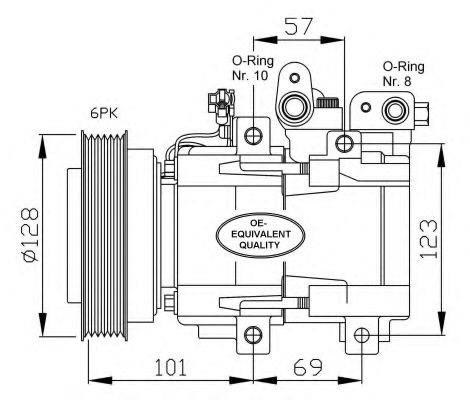 NRF Compressor, air conditioning 11541090 - NRF