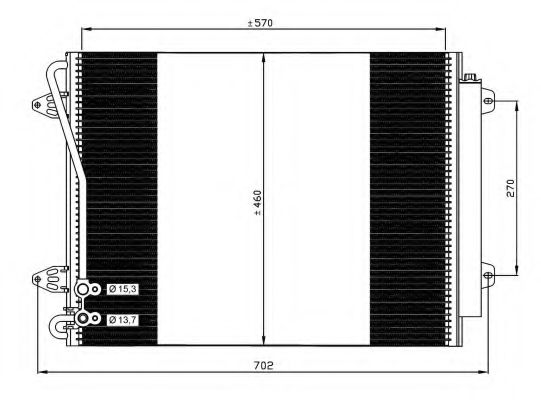 NRF Condenser, air conditioning 11523951 - NRF