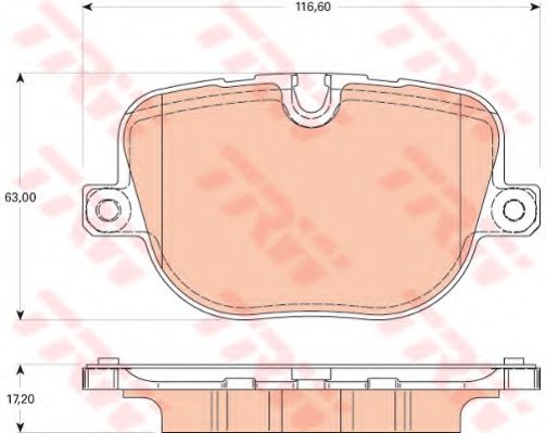 TRW Brake Pad Set, disc brake 10704336 - TRW