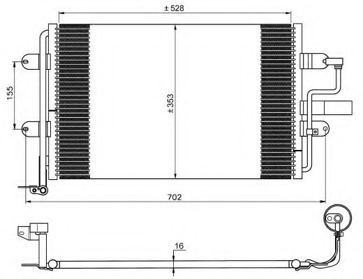 NRF Condenser, air conditioning 11542080 - NRF