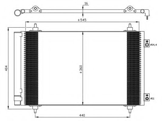 NRF Condenser, air conditioning 11542134 - NRF