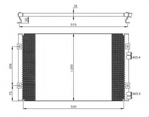 NRF Condenser, air conditioning 11541903 - NRF