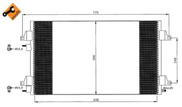 NRF Condenser, air conditioning 11484234 - NRF